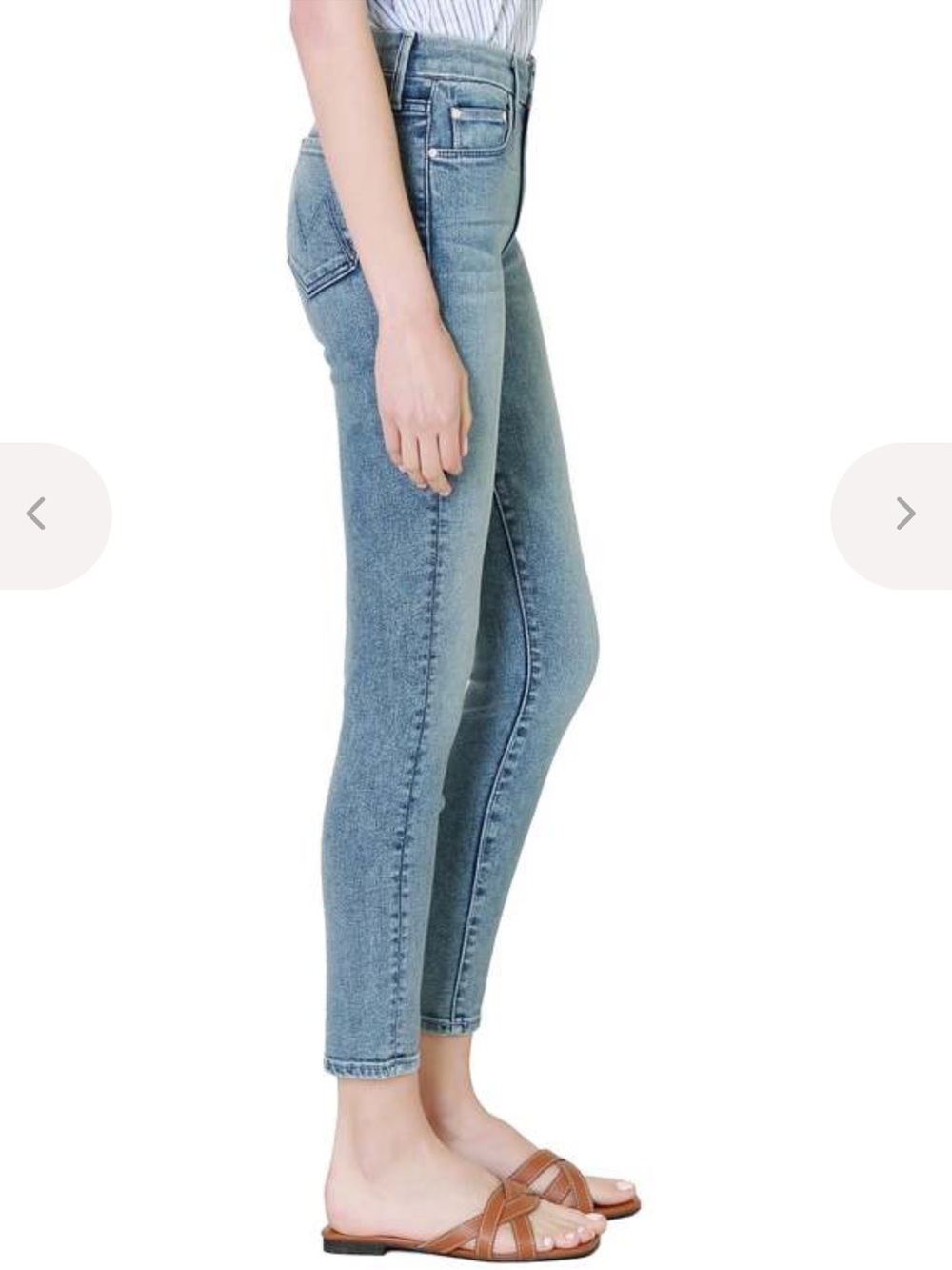 Mother Denim The Looker Ankle Jeans in Twice Shy Size 26 - Picture 3 of 13